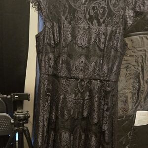 BB Dakota Black Lace Maxi Dress